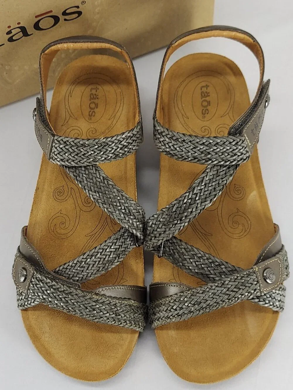 Taos Footwear Trulie Dark Grey Sandal TRU-16406 WIDE